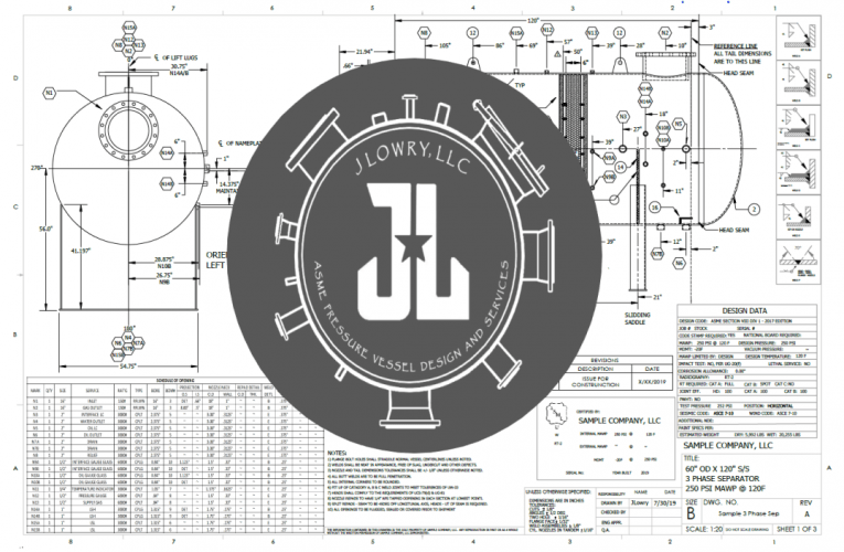 J Lowry, LLC – Pressure Vessel Design & Services/Drawings & Calc’s